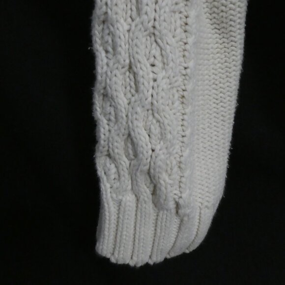 BIANCA NYGARD | medium 10-12 | Ivory Cable Knit Turtleneck Sweater - Picture 13 of 16